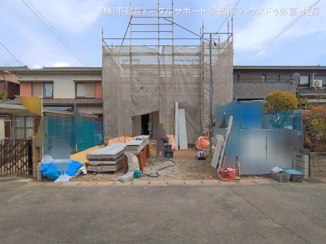 愛知県愛西市北一色町昭和の新築戸建てシート写真 2026年4月5日撮影