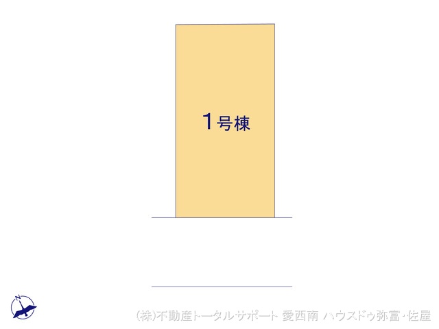 愛知県愛西市北一色町昭和の新築戸建て全体区画図 ※図面と異なる場合は現況を優先