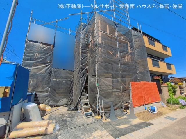 愛知県愛西市渕高町四ノ割の新築戸建て上棟写真 2026年4月7日撮影