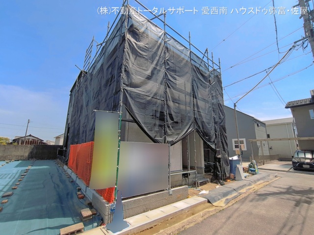 愛知県愛西市渕高町四ノ割の新築戸建てシート写真 2026年4月27日撮影