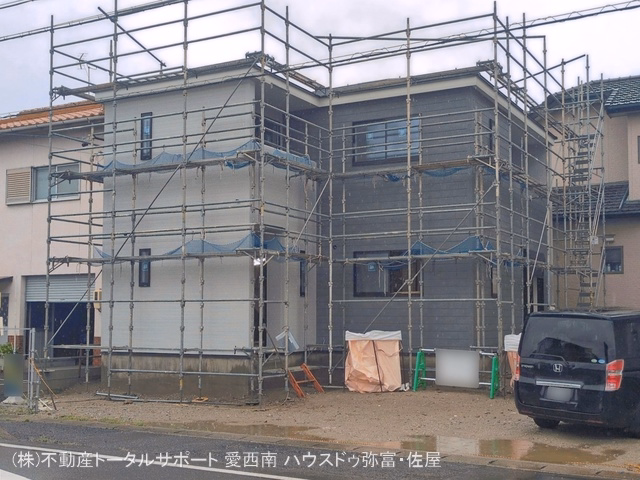 愛知県津島市新開町３丁目の新築戸建て外構写真 2026年6月24日撮影