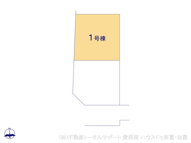 愛知県津島市新開町３丁目の新築戸建て全体区画図 ※図面と異なる場合は現況を優先