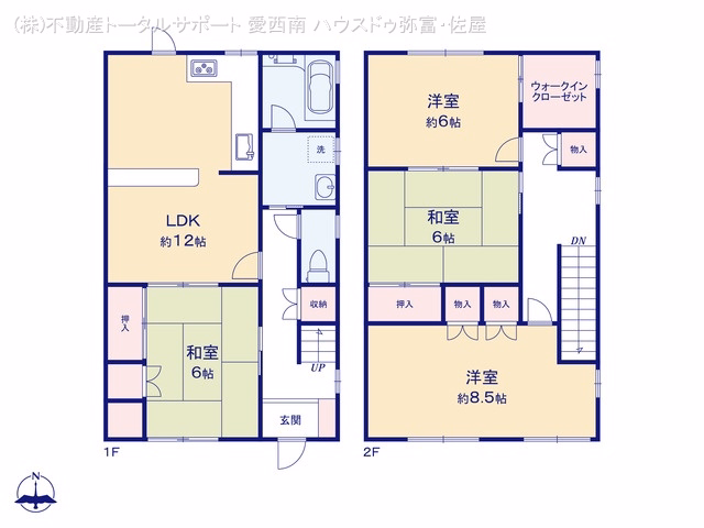 愛西市町方町南堤外 間取図
