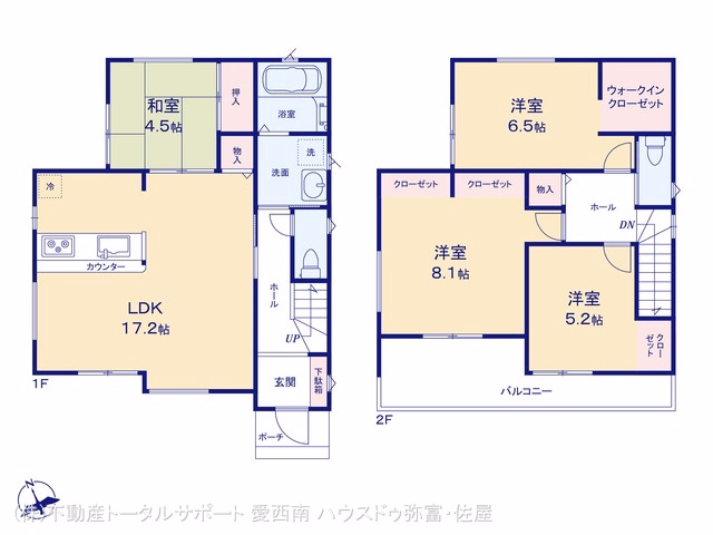 新築戸建て 津島市第2宮川町 間取図