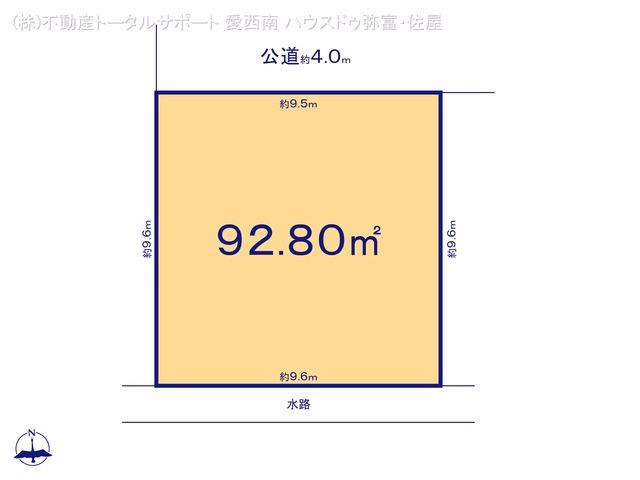 愛西市諏訪町郷西(土地) 区画図