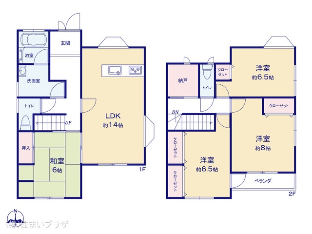 愛知県稲沢市長野3丁目の中古戸建て 4LDK間取図 ※図面と異なる場合は現況を優先