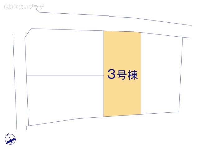 愛知県稲沢市平和町　法立北瀬古の新築戸建て全体区画図 ※図面と異なる場合は現況を優先