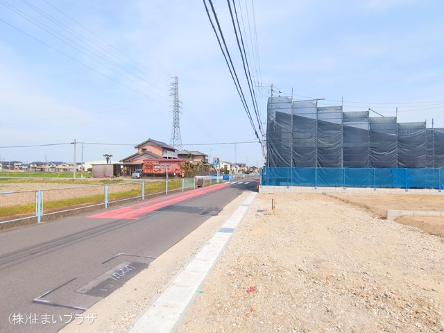 愛知県一宮市木曽川町　門間字南島海の新築戸建て更地・土地写真 2025年4月7日撮影