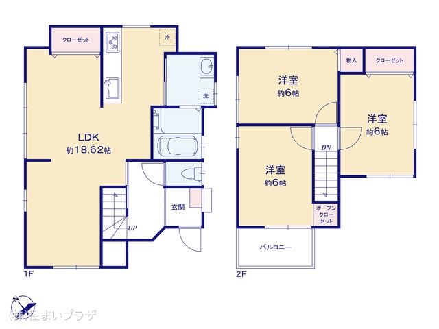 愛知県江南市飛高町本町の中古戸建て 3LDK間取図 ※図面と異なる場合は現況を優先