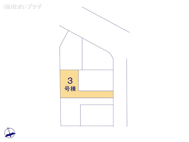 愛知県春日井市東野町西２丁目の新築戸建て全体区画図 ※図面と異なる場合は現況を優先