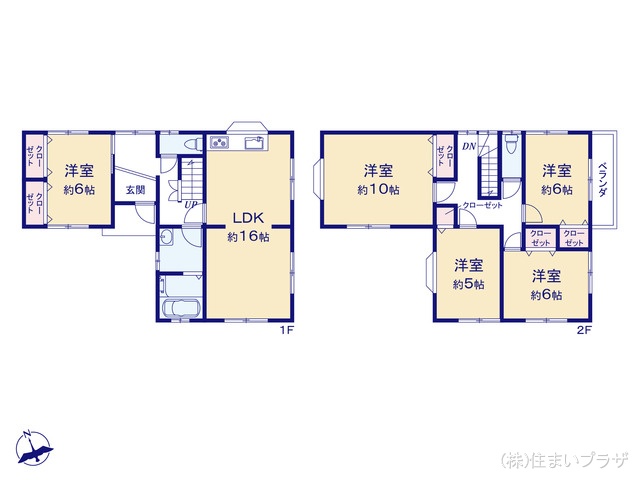 愛知県一宮市中島通５丁目の中古戸建て 5LDK間取図 ※図面と異なる場合は現況を優先