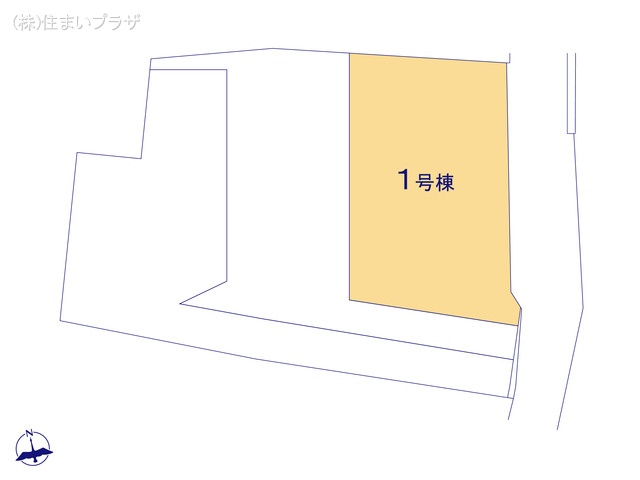 愛知県江南市安良町郷中の新築戸建て全体区画図 ※図面と異なる場合は現況を優先