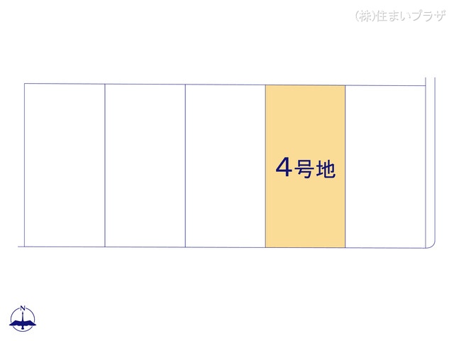 愛知県一宮市三条字山の新築戸建て全体区画図 ※図面と異なる場合は現況を優先