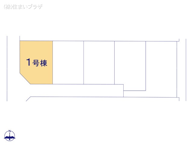 愛知県一宮市今伊勢町 馬寄字上畑田の新築戸建て全体区画図 ※図面と異なる場合は現況を優先