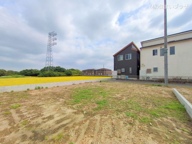 愛知県一宮市今伊勢町　馬寄字上畑田の新築戸建て更地・土地写真 2025年10月6日撮影
