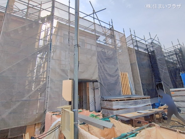 愛知県春日井市熊野町の新築戸建てシート写真 2026年2月5日撮影