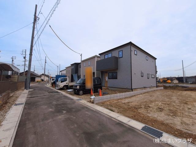 愛知県春日井市熊野町の新築戸建て外構写真 2026年3月1日撮影