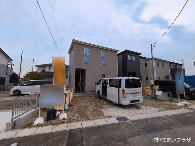 愛知県春日井市熊野町の新築戸建て外構写真 2026年3月1日撮影
