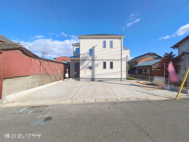 愛知県一宮市起字西生出の新築戸建て外構写真 2026年2月8日撮影