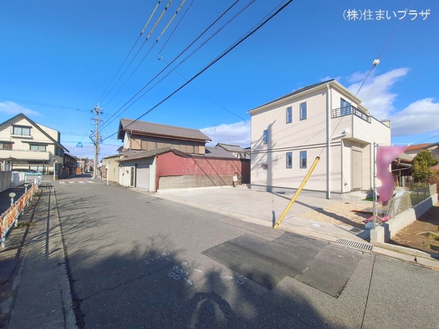 愛知県一宮市起字西生出の新築戸建て外構写真 2026年2月8日撮影