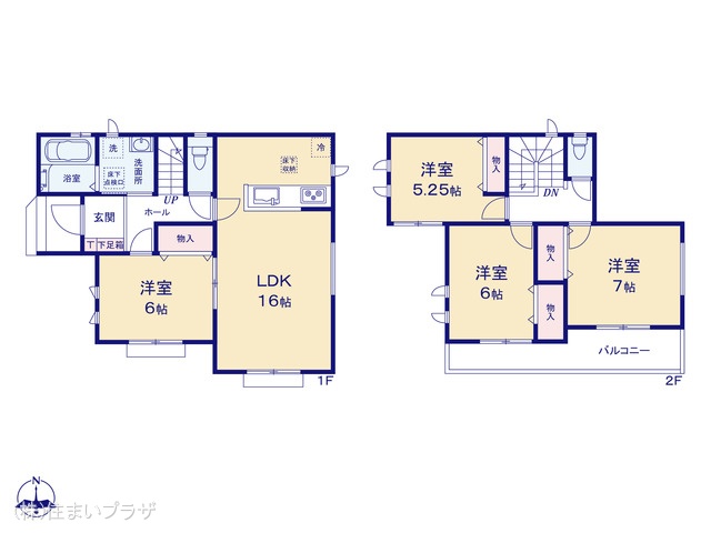 愛知県春日井市上条町9丁目の新築戸建て 4LDK間取図 ※図面と異なる場合は現況を優先
