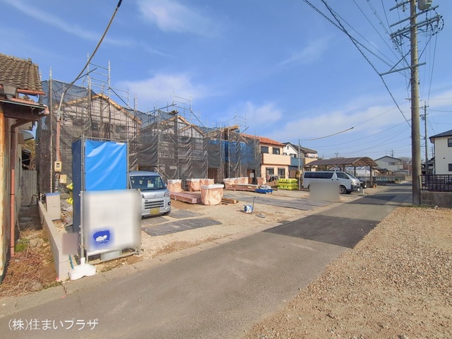 愛知県一宮市浅井町　大日比野字東屋敷の新築戸建て上棟写真 2026年1月18日撮影