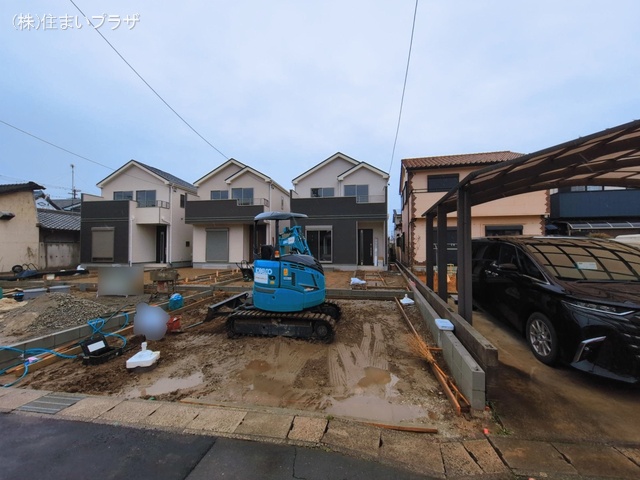 愛知県一宮市浅井町　大日比野字東屋敷の新築戸建て外構写真 2026年3月2日撮影