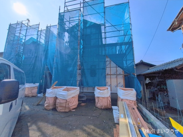愛知県一宮市北方町 北方字中土取の新築戸建てシート写真 2026年2月11日撮影