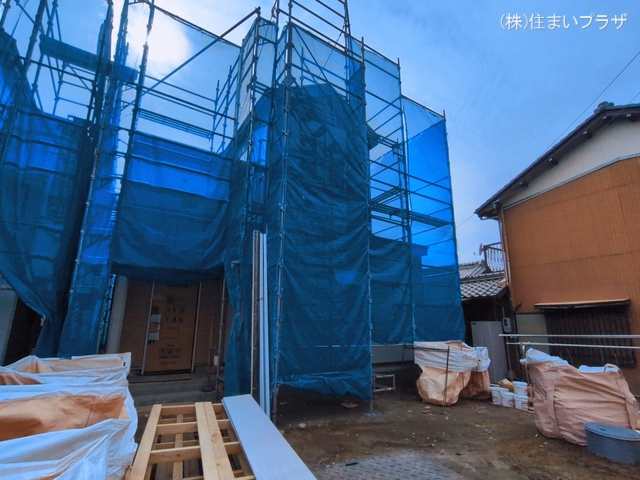 愛知県一宮市北方町 北方字中土取の新築戸建てシート写真 2026年3月1日撮影
