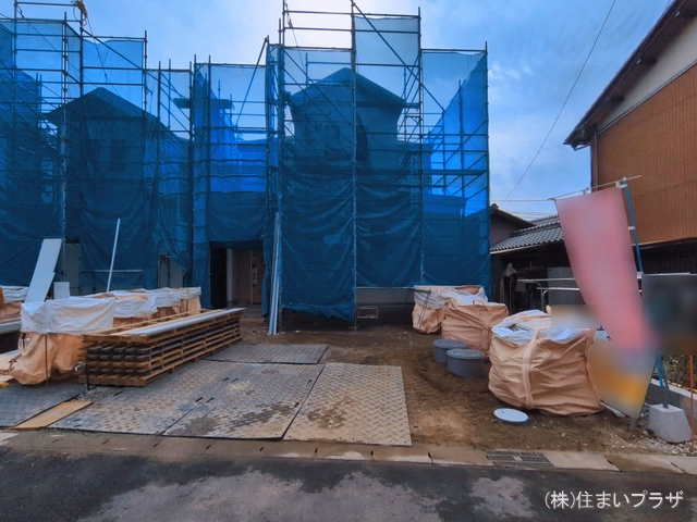 愛知県一宮市北方町 北方字中土取の新築戸建てシート写真 2026年3月1日撮影