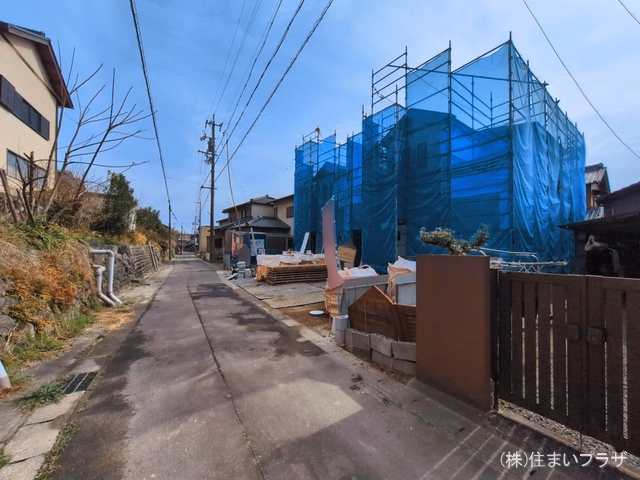 愛知県一宮市北方町 北方字中土取の新築戸建てシート写真 2026年3月1日撮影