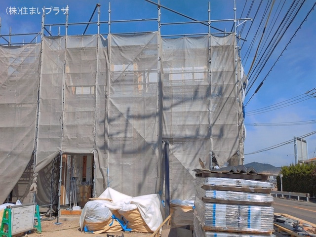 愛知県犬山市字舟田の新築戸建てシート写真 2026年3月23日撮影