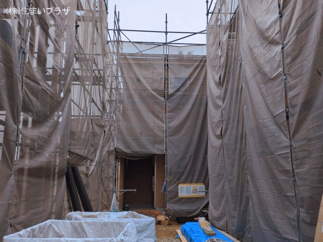 愛知県春日井市西高山町3丁目の新築戸建て上棟写真 2026年3月1日撮影