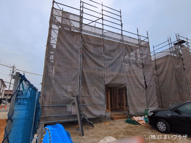 愛知県春日井市西高山町3丁目の新築戸建て上棟写真 2026年3月1日撮影