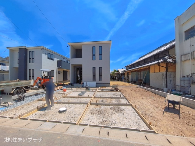 愛知県稲沢市矢合町面棒堀の新築戸建て外構写真 2026年5月13日撮影
