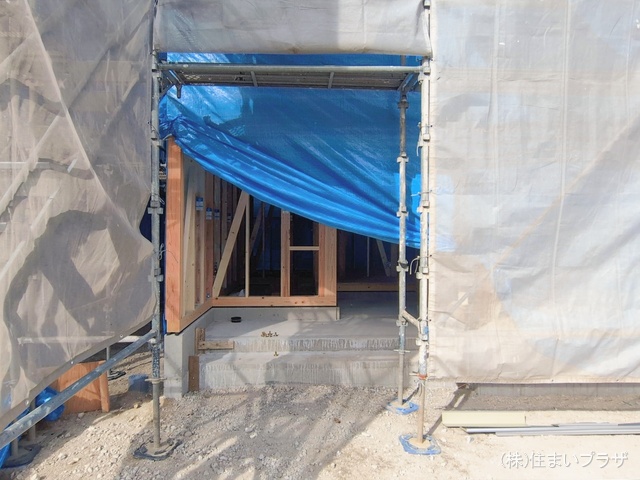 愛知県江南市古知野町　宮裏の新築戸建て上棟写真 2026年1月19日撮影