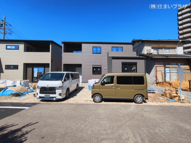 愛知県江南市古知野町　宮裏の新築戸建て外構写真 2026年3月3日撮影