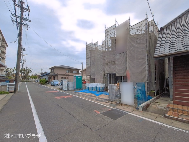 愛知県小牧市小牧2丁目の新築戸建てシート写真 2026年4月21日撮影
