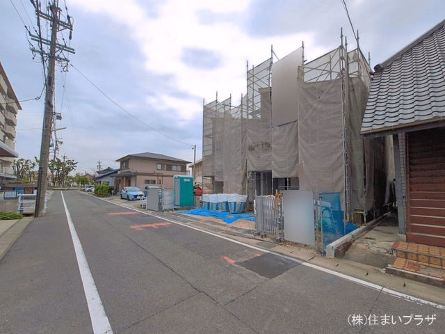 愛知県小牧市小牧２丁目の新築戸建てシート写真 2026年4月21日撮影