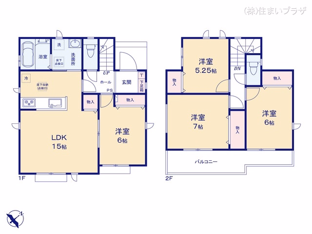 愛知県春日井市八事町１丁目の新築戸建て 4LDK間取図 ※図面と異なる場合は現況を優先