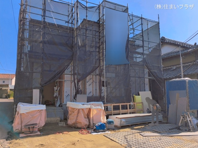 愛知県一宮市丹陽町　重吉字新田郷の新築戸建てシート写真 2026年3月26日撮影