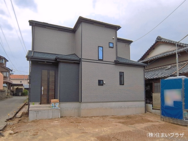 愛知県一宮市丹陽町　重吉字新田郷の新築戸建て外構写真 2026年4月14日撮影