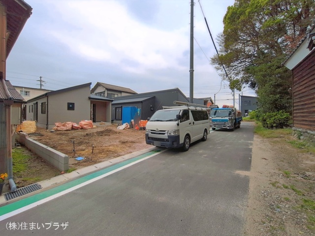 愛知県稲沢市平和町　法立北瀬古の新築戸建て外構写真 2026年4月14日撮影