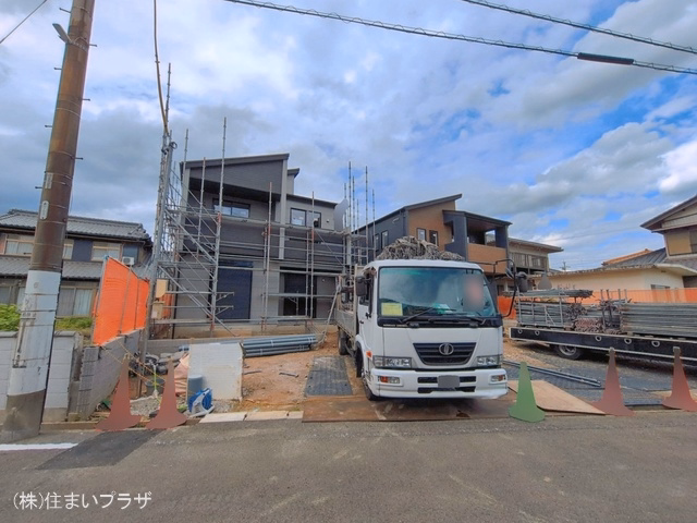 愛知県犬山市大字羽黒字小豆田の新築戸建て外構写真 2026年6月7日撮影