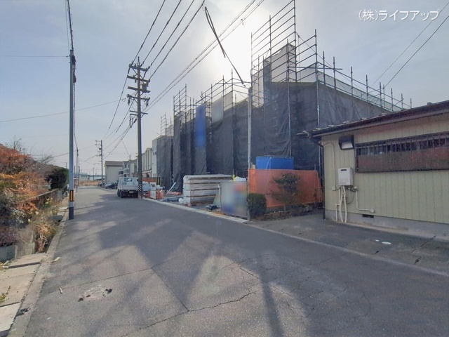 愛知県半田市前田町の新築戸建てシート写真 2026年2月23日撮影