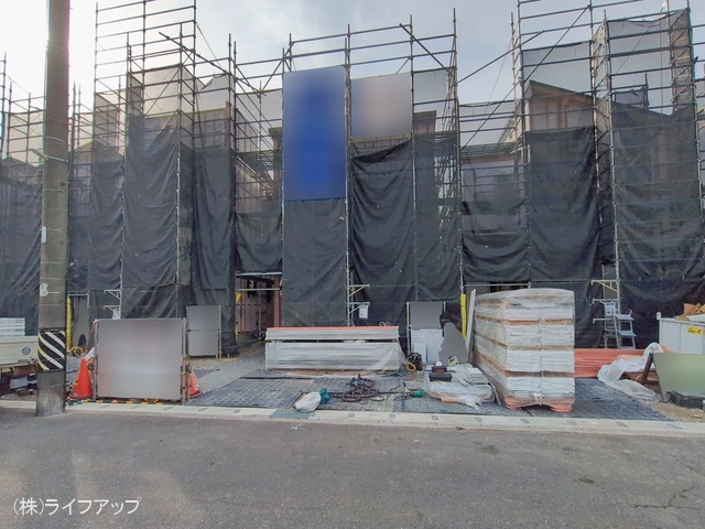 愛知県半田市前田町の新築戸建てシート写真 2026年2月23日撮影