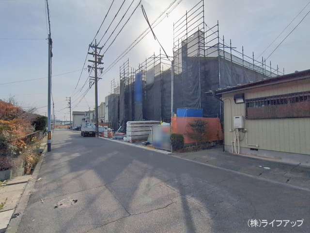 愛知県半田市前田町の新築戸建てシート写真 2026年2月23日撮影