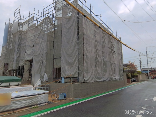 愛知県半田市花田町１丁目の新築戸建てシート写真 2026年4月14日撮影