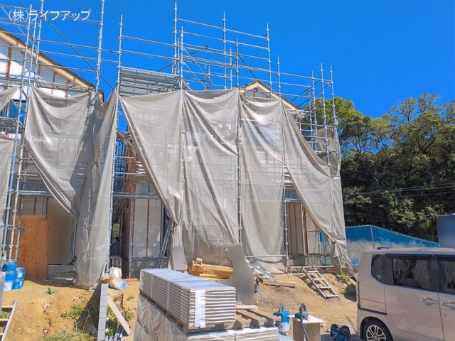 愛知県大府市米田町４丁目の新築戸建てシート写真 2026年6月9日撮影