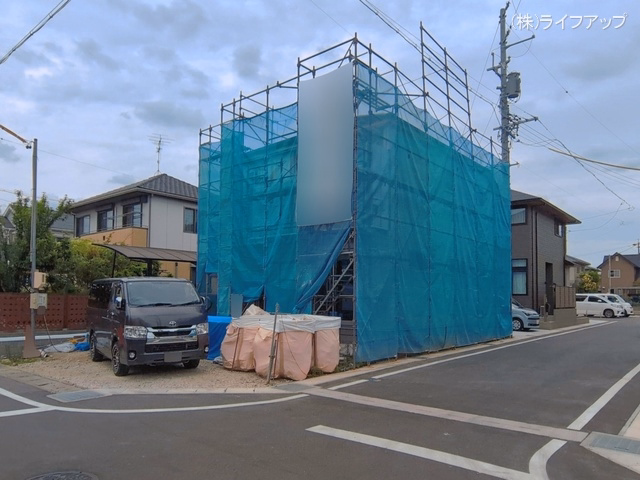 愛知県刈谷市井ケ谷町井田の新築戸建てシート写真 2026年6月23日撮影